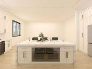 Muebles de Cocina Modulares de Estilo Shaker Elegante, Diseño de Bloques Simple, Personalizables, Madera Maciza, Granito, para Casas y Apartamentos - Product Image 6