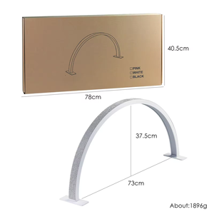 أضواء فاخرة قابلة للطي نصف مربع <span class=keywords><strong>3</strong></span> ألوان قابلة للتعديل-مصباح Led على شكل قمر نصف مصباح لوصلات الرموش والأظافر - Product Image 6
