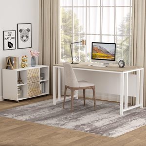 SENYU Modern 2 Drawer <b>Filing</b> Cabinet with Open <b>Shelves</b> for Home Office Storage Mobile Office Furniture - Product Image 3