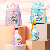 Sacs d'école imperméables en polyester doux de haute qualité, style dessin animé mignon, pour filles et bébés, nouveau style, sac à dos Ark pour enfants