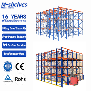Racking haute capacité <span class=keywords><strong>pour</strong></span> entrepôt Drive-in, adapté au chargement par chariot élévateur à bras long - Product Image 2