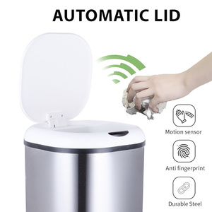 Thùng Rác Tự Động Cảm Biến Mới Thùng Rác Không Gỉ - Product Image 2