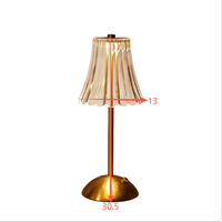 Lampe de table sans fil rechargeable européenne, petite, à intensité variable par toucher, portable, pour la maison, l'hôtel, emballée dans une boîte cadeau