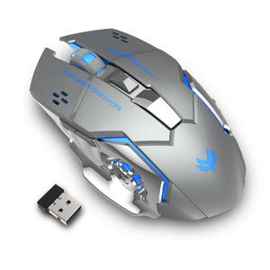 ท็อปเกม วีปืนพก เมาส์สำหรับเล่นเกมไร้สาย สีขาว 6 ปุ่ม เซ็นเซอร์ออปติคอล พร้อมตัวรับสัญญาณ USB สำหรับพีซีแล็ปท็อป - Product Image 2