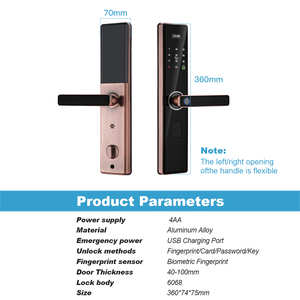 Thương mại tuya Wifi App từ xa kỹ thuật số thông minh ổ khóa <span class=keywords><strong>Keyless</strong></span> nhập nhà căn hộ gỗ khóa cửa thông minh xử lý đám mây lưu trữ dữ liệu - Product Image 6