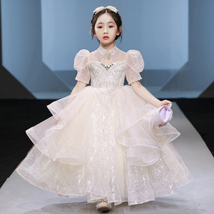 Ados formelle élégante <span class=keywords><strong>demoiselle</strong></span> <span class=keywords><strong>d</strong></span>'<span class=keywords><strong>honneur</strong></span> pour fille mariage blanc rose longue soirée princesse robes dentelle enfants vêtements robe - Product Image 4