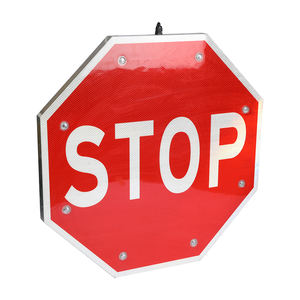 Solare e LED di sicurezza del traffico segnale di <span class=keywords><strong>Stop</strong></span> di velocità limite e segnale di divieto per l'utilizzo della carreggiata di parcheggio e segnale di avvertimento - Product Image 1