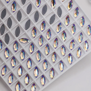 أحجار الراين الكريستالية الأصلية الصديقة للبيئة طراز 2201 ماركيز بـ 14 وجهًا صناعة نمساوية للملابس الفاخرة - Product Image 2