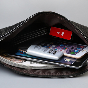 Borsa all'ingrosso della borsa della pochette di cuoio della moda degli uomini della borsa della busta del documento intrecciata borse a mano - Product Image 3