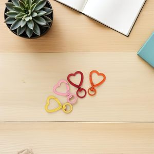HOODANCOS Pcs Heart Shaped Swivel <b>Spring</b> Snap Hooks Keychain <b>Clips</b> Metal Buckle For Handbag Hardware DIY Jewelry Making Accessor - Product Image 6