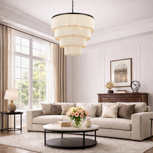 Lustre en <span class=keywords><strong>fer</strong></span> tissé à la main, réglable, style côtier, pour îlot de cuisine, salle à manger, salon - Product Image 3