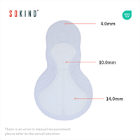 Coussin de vélo unisexe, rembourrage fin, coussin de triathlon pour vêtements de sport, séchage rapide et respirant