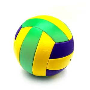 Bola Voli No. 5, bola voli lembut latihan gym permainan pantai luar ruangan anti air jahitan mesin pu