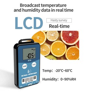 HEDAO BT06 pour enregistreur de données de température et d'humidité avec affichage numérique, export de données, capacité de 32 000 - Product Image 1