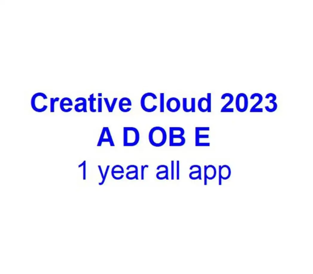 Adob रचनात्मक क्लाउड सभी ऐप्स 1 साल की सदस्यता एडकोब ई सीसी