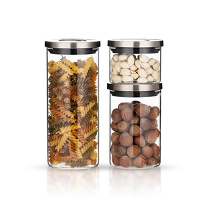 <span class=keywords><strong>Contenitori</strong></span> <span class=keywords><strong>in</strong></span> <span class=keywords><strong>Vetro</strong></span> Borosilicato <span class=keywords><strong>per</strong></span> Alimenti con Guarnizione <span class=keywords><strong>in</strong></span> Silicone, Ermetici e <span class=keywords><strong>Sottovuoto</strong></span> <span class=keywords><strong>per</strong></span> Dispensa, Riso e Farina - Product Image 2