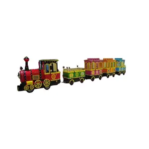 Six Seats 6 Players Electric Train Children Amusement Park Ride Equipment Track Train