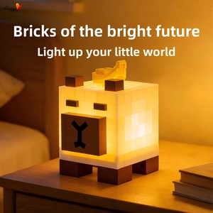 Lampada Notturna Moderna a Forma <span class=keywords><strong>di</strong></span> Capibara in Blocchi ABS, Luci Colorate a Sette Colori, Ricarica USB, Dimmerazione Continua, Il Mio <span class=keywords><strong>Mondo</strong></span> - Product Image 2