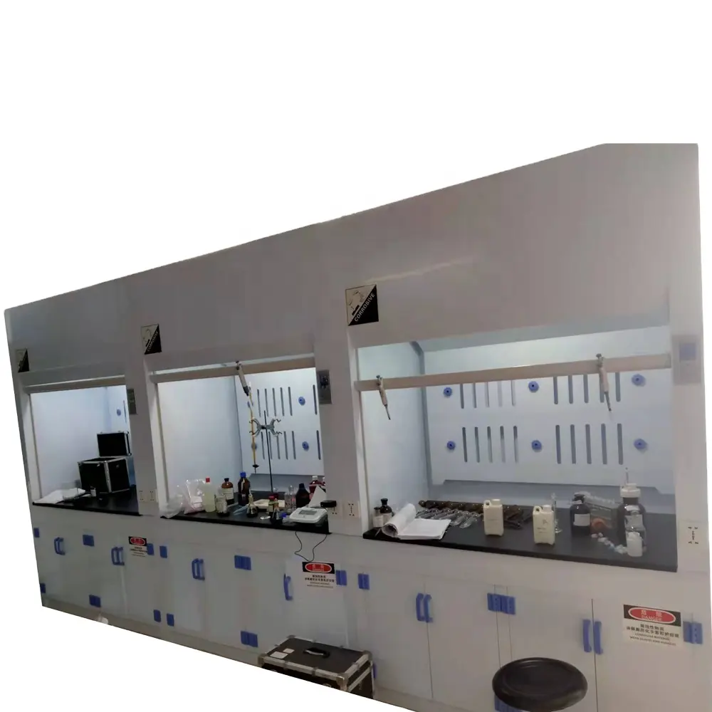 Customizable all steel structure and low-cost universal laboratory range hood pp fume cupboard high quality acid resistant