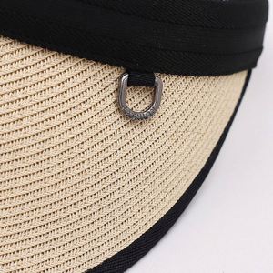 Wholesale Paper <b>Straw</b> Empty Crown Beach Sun <b>Visor</b> Hat - Product Image 5