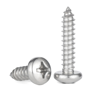 304 Stainless Steel Round Head Self Tapping <b>Screws</b> M1 M6 Phillips Pan Head - Product Image 1