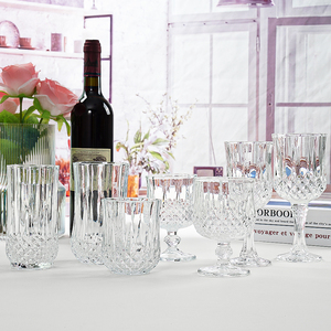 Verres à vin <span class=keywords><strong>blanc</strong></span> rétro en <span class=keywords><strong>cristal</strong></span> transparent, verres à vin gaufrés en forme <span class=keywords><strong>de</strong></span> diamant, flûtes et gobelets pour vin rouge et <span class=keywords><strong>champagne</strong></span> - Product Image 2