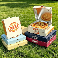 Boîte à pizza empilable SP4818 respirante et ventilée, enveloppée de papier aluminium