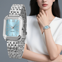 W006 Montre-Bracelet pour Femme en Alliage Bicolore Or et Argent, Vente Chaude, Grossiste, Charmante, Simple et Abordable