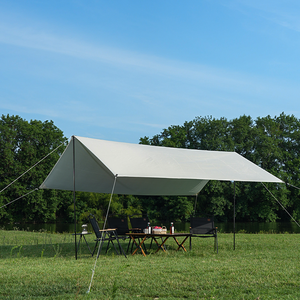 Portable Single Layer Three-season 1000-1500mm <b>Waterproof</b> Durable Camping Awning UV Protection Outdoor Beach Travel <b>Tent</b> 210D - Product Image 1