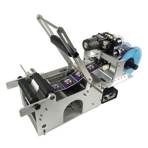 Machine de codage et d'étiquetage semi-automatique pour bouteilles rondes MT50, étiqueteuse autocollante pour petites bouteilles en verre, machine d'étiquetage manuelle - Product Image 4