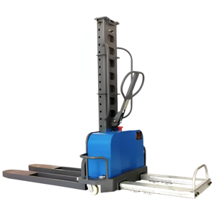 Chariot élévateur électrique automatique portatif de 1 tonne pour le chargement déchargeant le transport d'empilage de levage pour l'usage d'entrepôt ou d'usine - Product Image 2