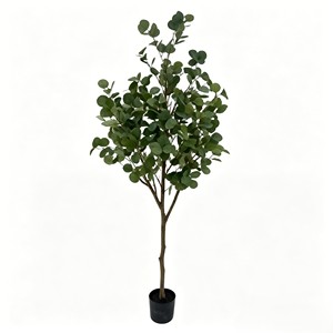 Guirnalda de Hojas de Eucalipto Artificiales al por Mayor, Planta Decorativa para Hogar, Oficina, Estantes, Bodas y Fiestas - Product Image 1