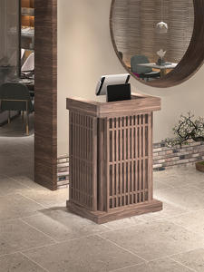 Escritorio de recepción retro Mini bar simple para centro de salud <span class=keywords><strong>Casa</strong></span> de té Inspirado Nuevo Mostrador de cajero antiguo - Product Image 3