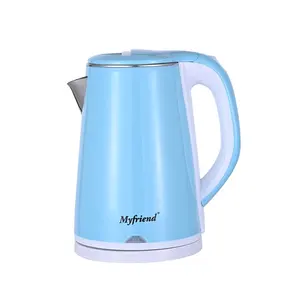 CKD SKD Electric Kettle Parts double wall body blue pink color Cordless Overheating Protection Electric Kettle 1.8l 2.3l