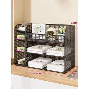 Artesanía hueca de metal Papelería coreana Almacenamiento y arreglo de escritorio - Product Image 6