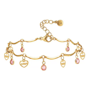 Pulsera de Tobillo con Borlas y Dijes de Flor de Latón Coreano de Moda, Chapado en Oro de 18k con Circones, Joyería para el Pie - Product Image 1