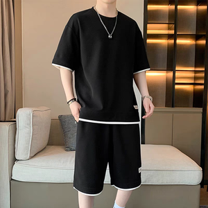 Người đàn ông của tập thể dục nén phù hợp với ngắn tay áo + quần short hỗ trợ cơ bắp nhà máy bán hàng trực tiếp - Product Image 6