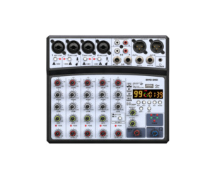 BMG-06D Mixer Audio Professionale in Metallo con Cancellazione del Rumore e Altoparlante DJ con Voce Regolabile per Palcoscenico e Canto Familiare - Product Image 1