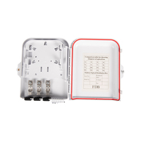 Boîtier de distribution de fibre optique 8 voies, boîtier de répartition FTTH mural, étanche IP65, en plastique ABS, boîtier terminal de câble de branchement FDB