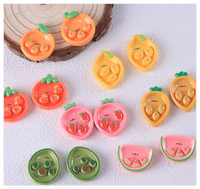 Kawaii 3D dessin animé enfant cuisine miniature semblant jouer jouets maison de poupée charme cuisson assiettes à pain résine fruits nourriture gâteau plateau de service