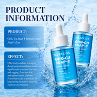 Sérum Coréen OEM GHK-Cu au Peptide de Cuivre Bleu pour les Rides et Ridules, Anti-Âge, Raffermissant au Collagène pour le Visage