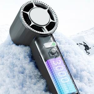 Ventilateur portable rechargeable USB à prix d'usine avec 4 vitesses de ventilation, mode rafraîchissement et effet glace, ventilateur à main - Product Image 3