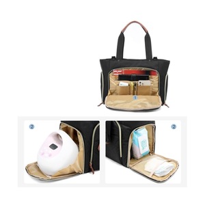 สำหรับการเดินทางกลางแจ้ง อุปกรณ์สำหรับแม่และเด็ก กระเป๋าเด็ก กระเป๋าใส่ผ้าอ้อมสำหรับเดินทาง พร้อมกล่องใส่จุกนมหลอก โพลีเอสเตอร์ พับเก็บได้ - Product Image 3