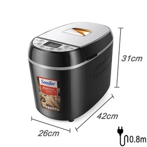 เครื่องทำขนมปังอัตโนมัติ Sonifer SF-4005 สำหรับใช้ในบ้าน 220V พร้อมโปรแกรมหลากหลาย 12 โปรแกรม สำหรับทำขนมปังฝรั่งเศส ขายส่ง - Product Image 4