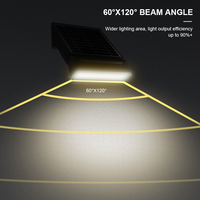 Lámparas Solares LED de Pared con Sensor de Movimiento, Resistentes al Agua IP65, 4000mAh, 2 Modos de Iluminación, Más Vendidas