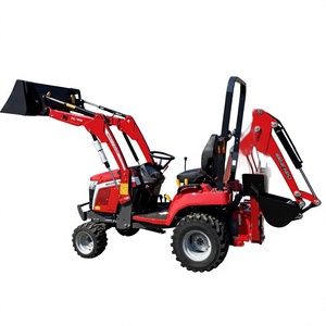 Tractor Compacto Usado Massey Ferguson Mini 1GC.23 de 22.5HP 4WD con Cargador Frontal y Retroexcavadora, Fabricado en EE. UU., Entrega Rápida - Product Image 1
