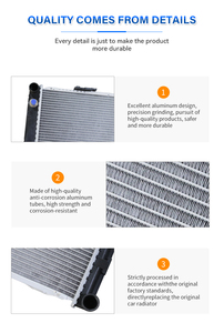 หม้อน้ำรถยนต์สำหรับ <span class=keywords><strong>Mercedes</strong></span> <span class=keywords><strong>W123</strong></span> W126 CHEVROLET AVEO 1.2i'05-/KALOS 1.2i'02-/MT รหัสอะไหล่แท้: 96443475 / 96536523 - Product Image 2