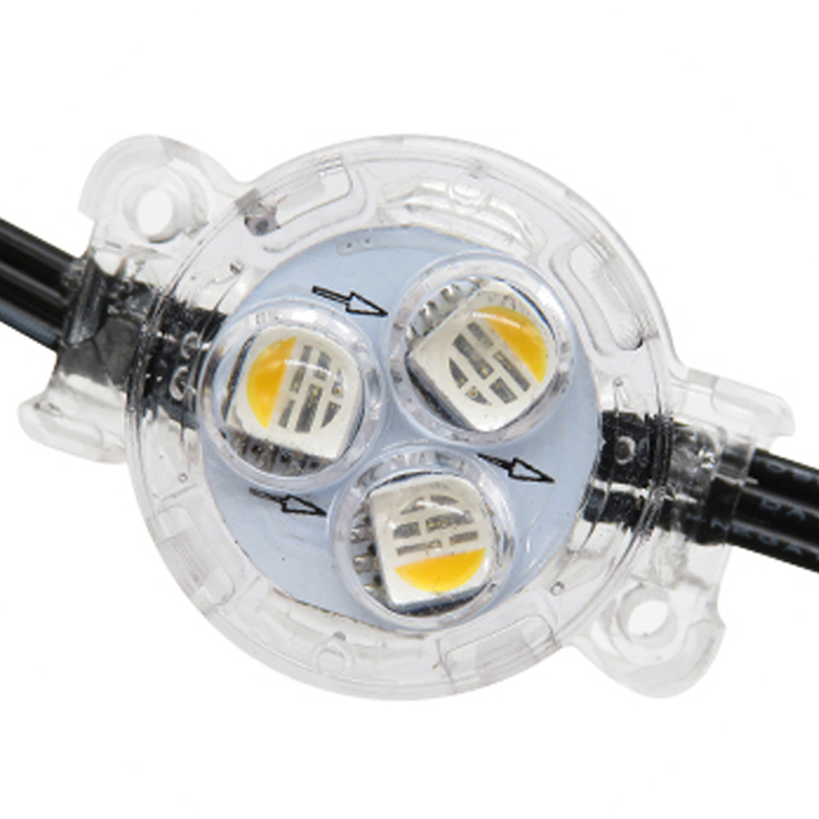 Etop Hot Sale IP68 12V Permanent Christmas Holiday Outdoor 30mm SMD5050 RGBW Led Pixel Point Lights 3-Year Warranty Dimmable