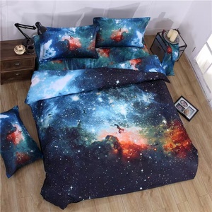 Cao Cấp 3D In Ấn Không Gian Sao <span class=keywords><strong>Galaxy</strong></span> Duvet Comforter Bìa Thiết Lập Vũ Trụ Bên Ngoài Không Gian Theo Chủ Đề Nhà Dệt ODM/OEM Bộ Đồ Giường Bộ - Product Image 6
