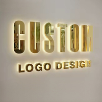 Enseigne LED personnalisée avec bordure en acier inoxydable, lettres RGB résistantes aux intempéries, enseignes LED programmables, lettres lumineuses LED, logo pour entreprise